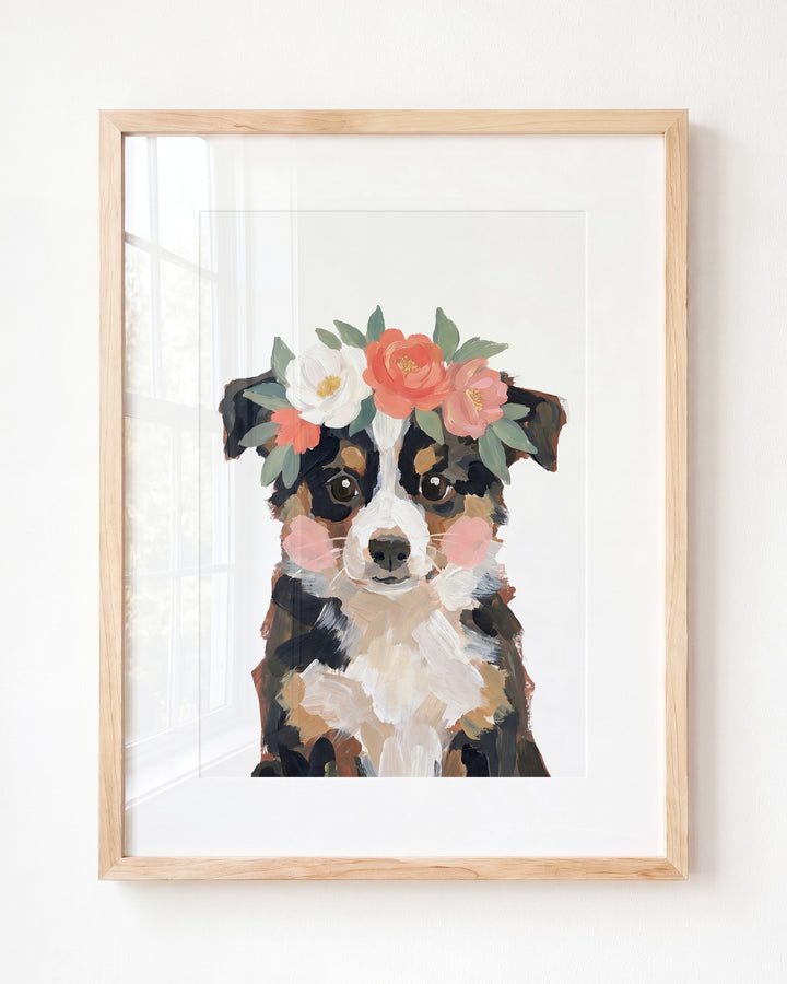 Little Painted Dog-Australian-Shepherd