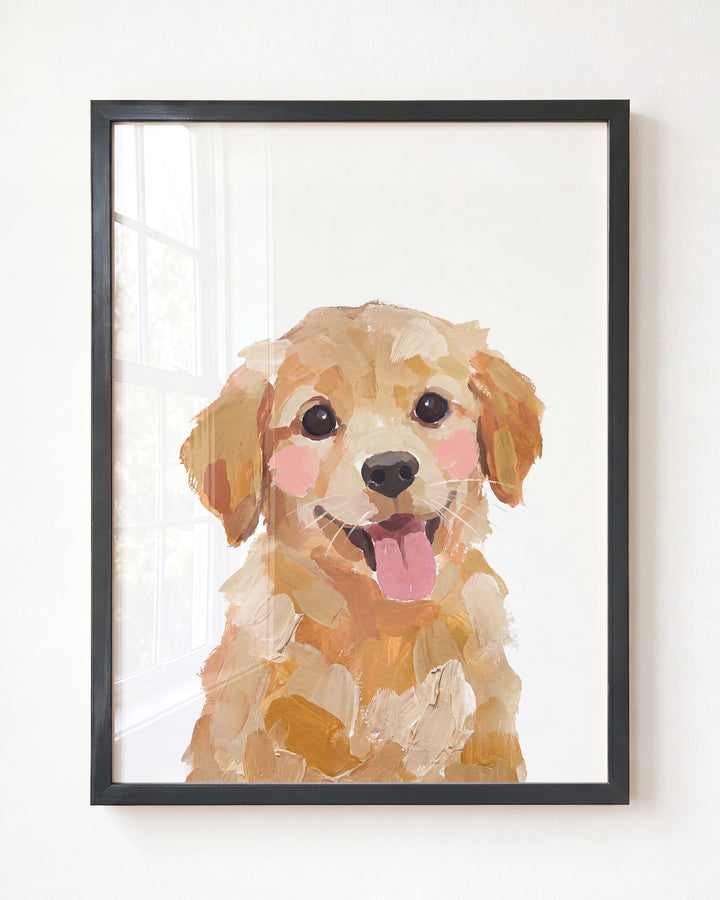 Little Painted Dog-Golden-Retriever