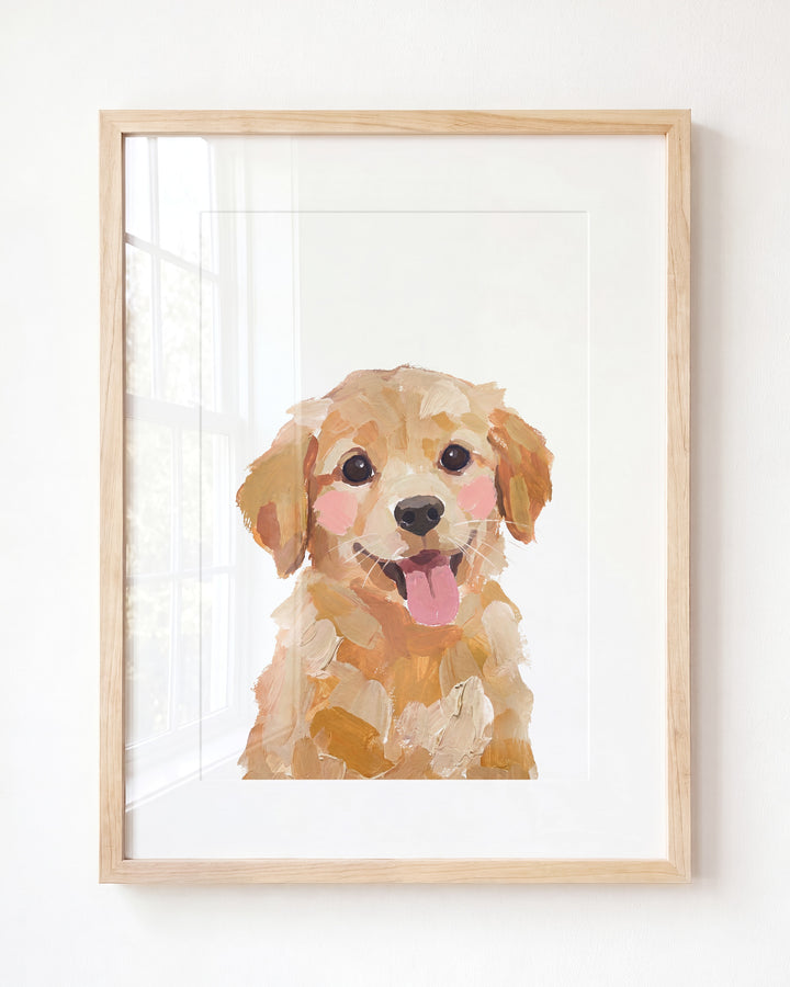 Little Painted Dog-Golden-Retriever