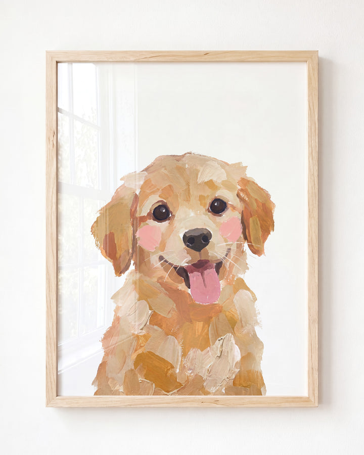 Little Painted Dog-Golden-Retriever