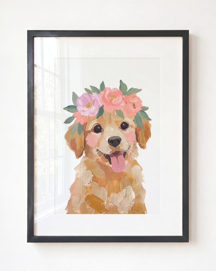 Little Painted Dog-Golden-Retriever