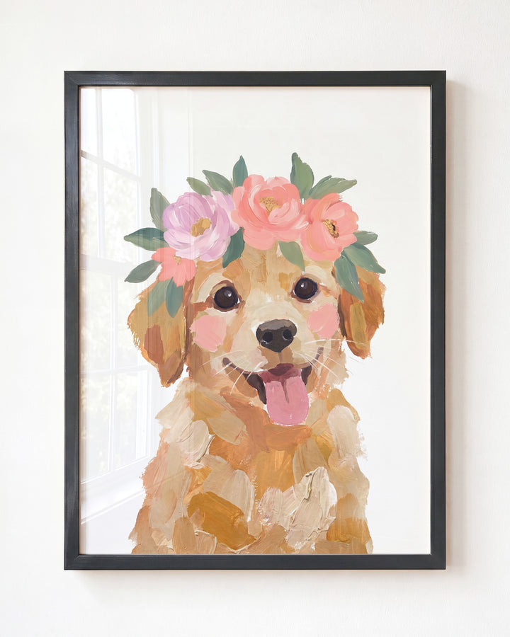 Little Painted Dog-Golden-Retriever