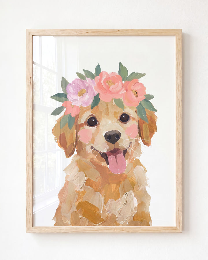 Little Painted Dog-Golden-Retriever