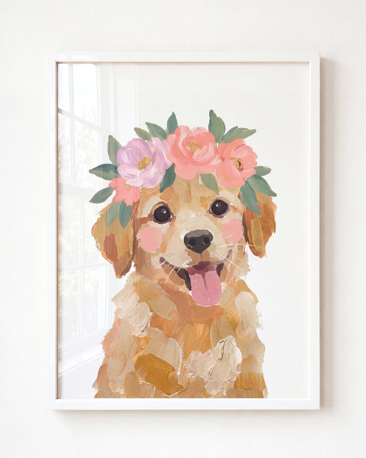 Little Painted Dog-Golden-Retriever