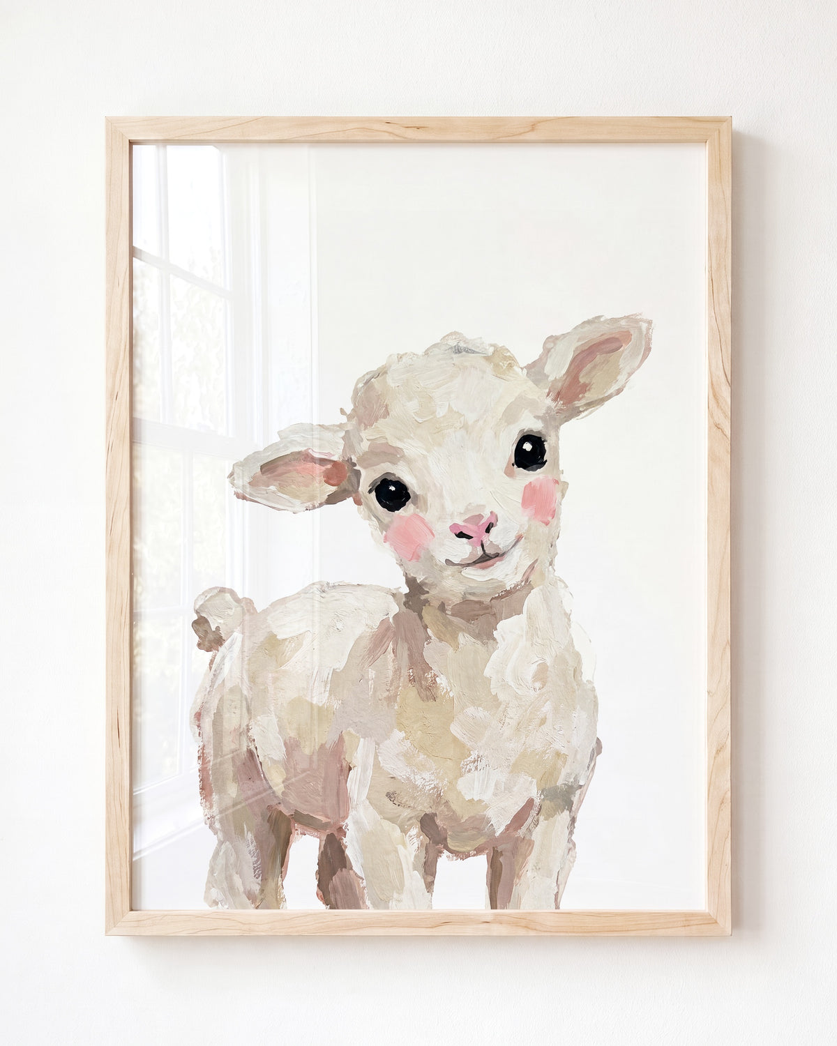 Little Painted Lamb - Framed Art