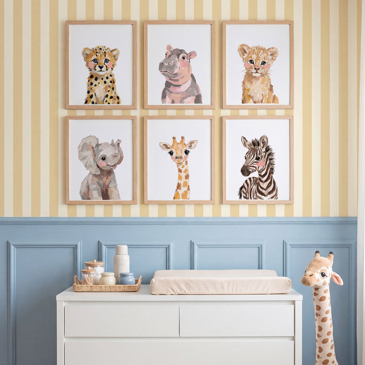 Little Painted Safari Pals Set of 6
