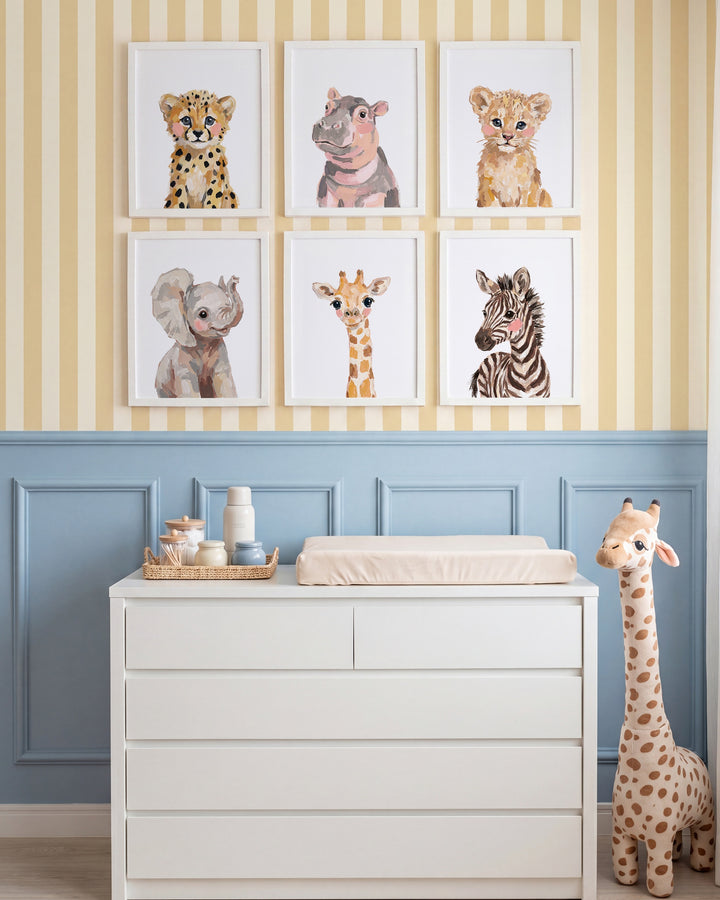 Little Painted Safari Pals Set of 6