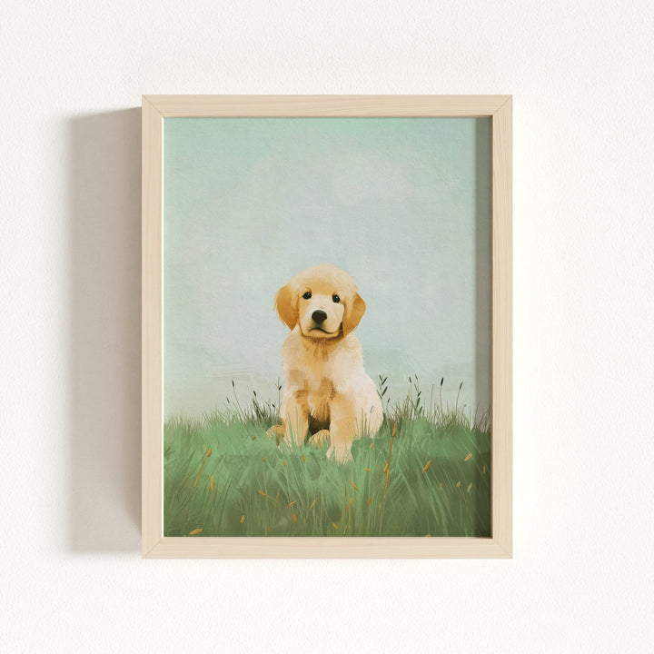 Nursery Art Picture Book Puppies Prints