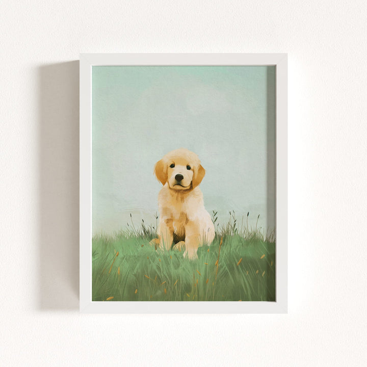 Nursery Art Picture Book Puppies Prints