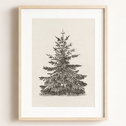 Old Pine Art Print — Framed