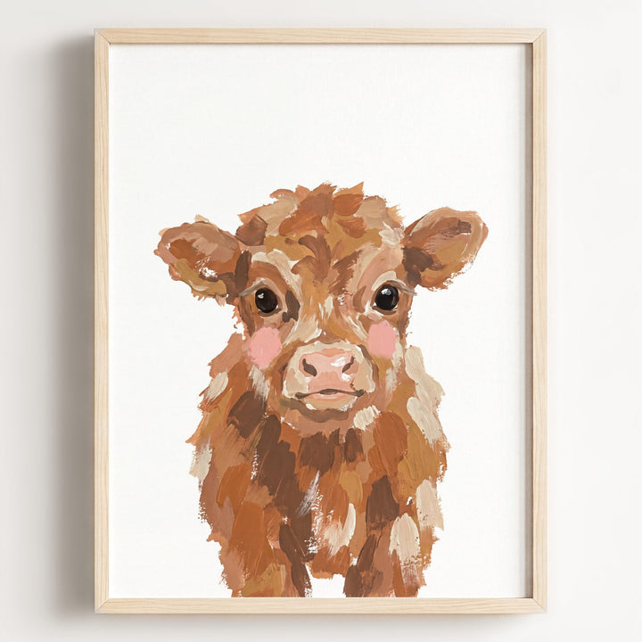 Little Painted Highland Cow