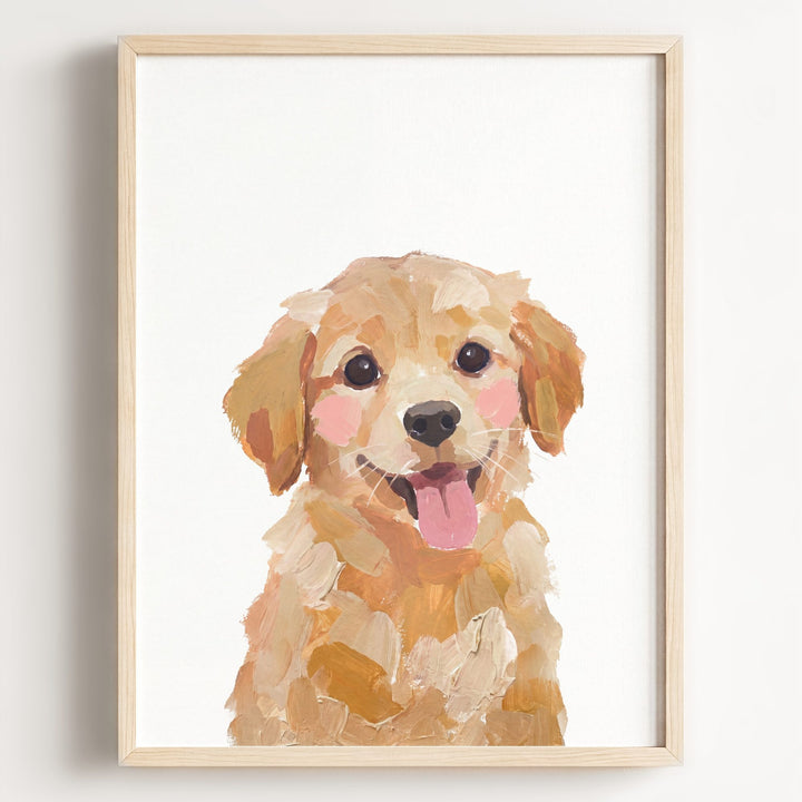 Little Painted Dog-Golden-Retriever