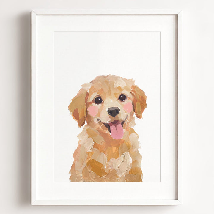 Little Painted Dog-Golden-Retriever