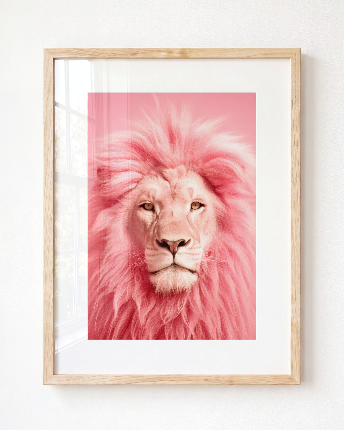 Pink Animal Portraits — Framed