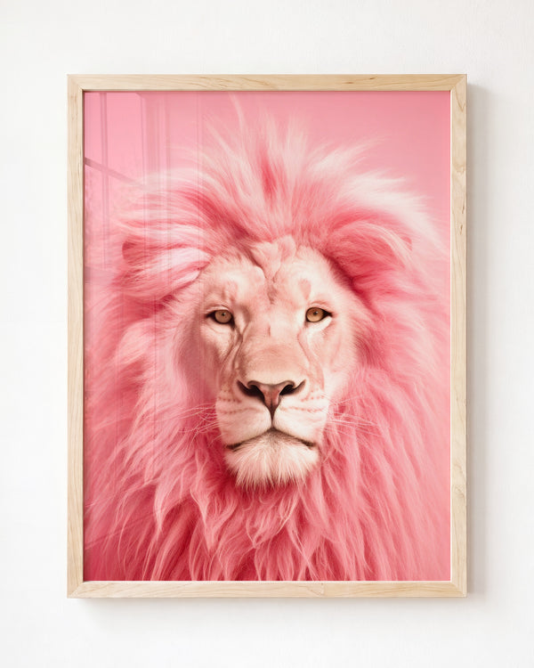 Pink Animal Portraits — Framed Art