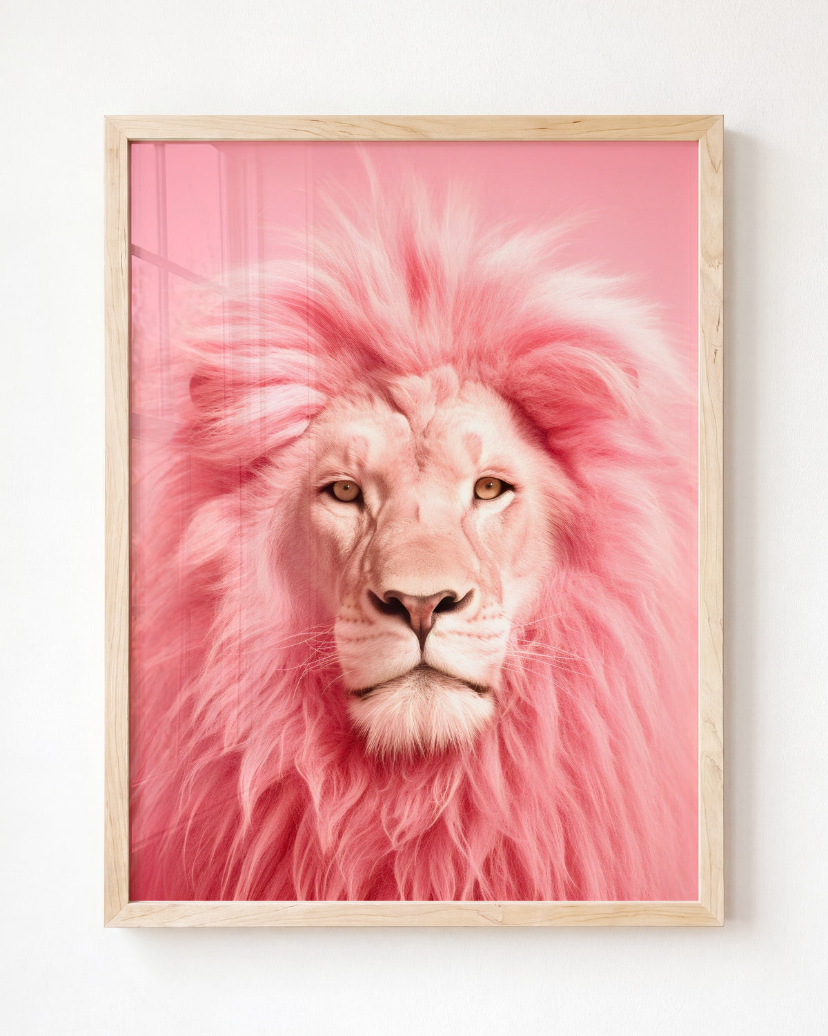 Pink Animal Portraits — Framed