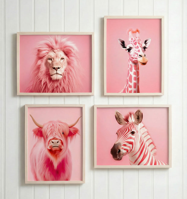 Pink Animal Portraits