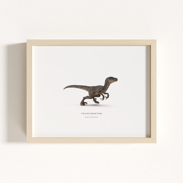 Prehistoric Creatures & Dinosaurs Set of 6 Boy Room Decor Prints