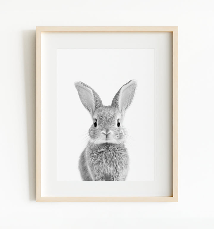 Baby Rabbits - Heads and Tails - Set of 2 Nursery Art Prints