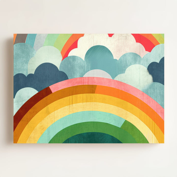 Rainbow Abstract No. 1 Horizontal Art