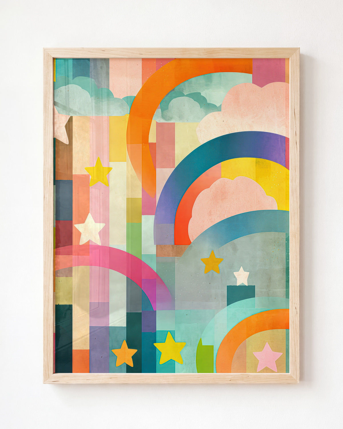 Rainbow Abstract No. 2 – Framed