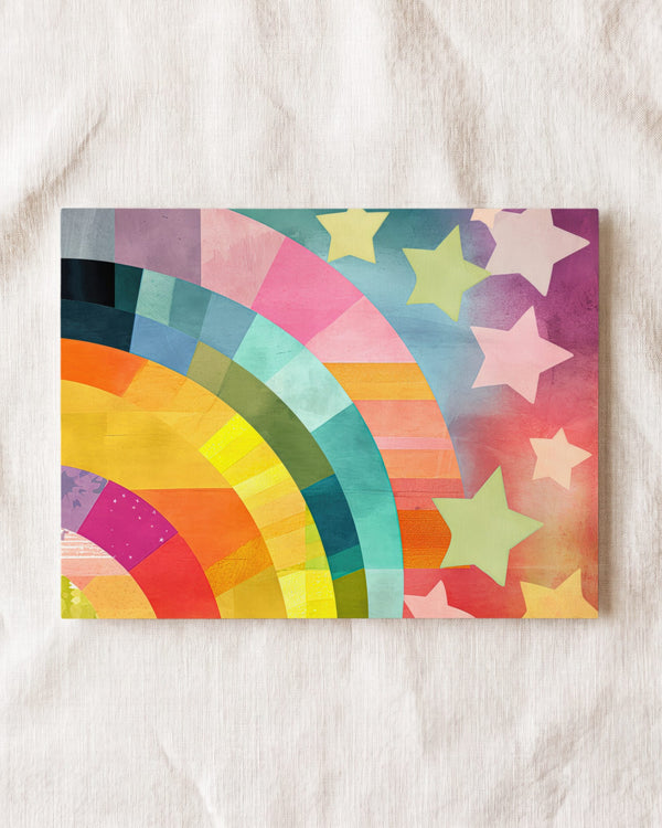 Rainbow Abstract No. 3 Horizontal Art