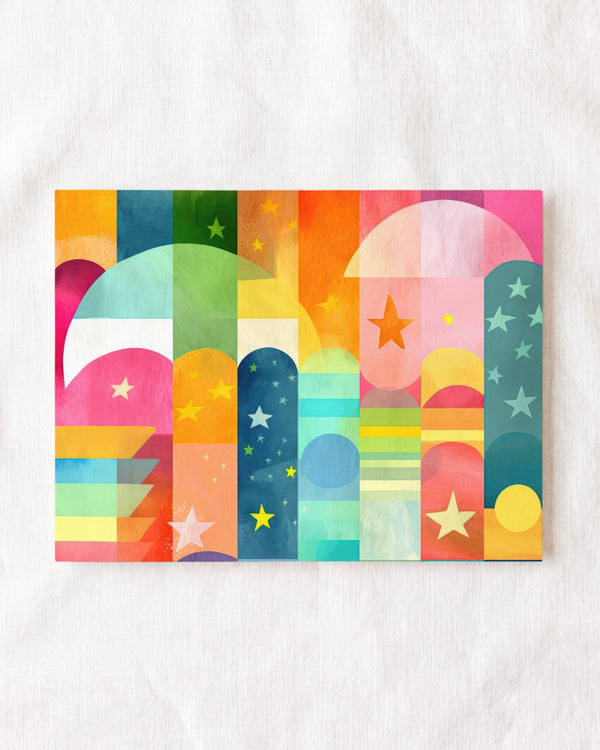 Rainbow Abstract No. 6 Horizontal Art