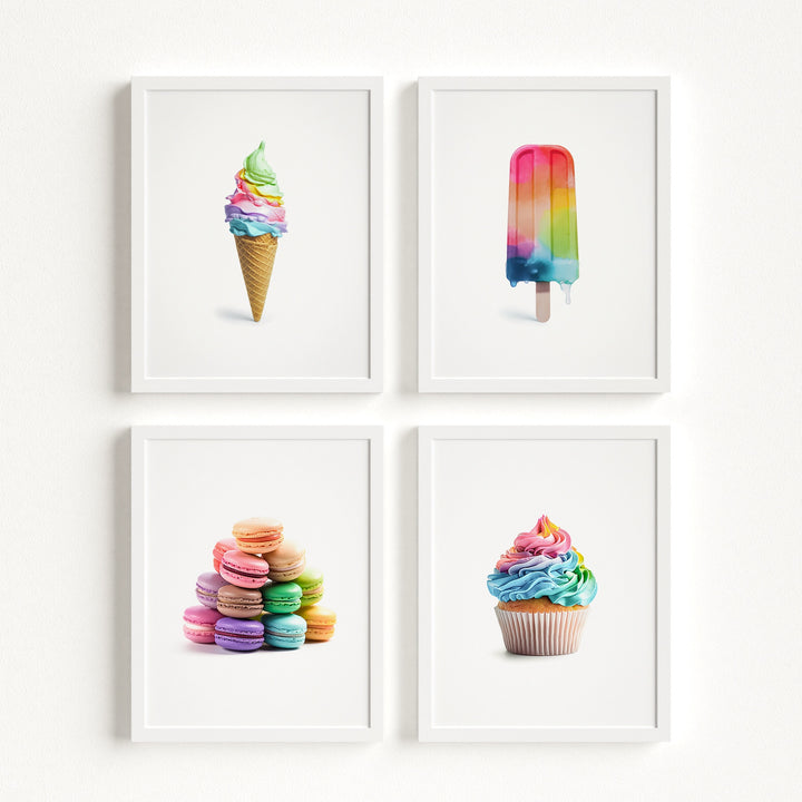 Rainbow Desserts Wall Art Prints
