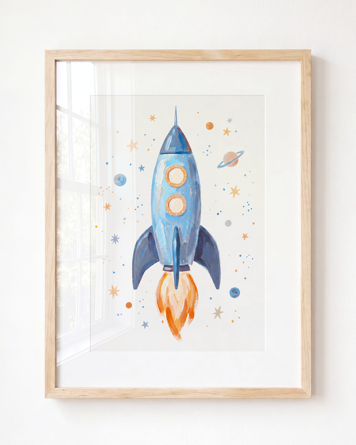 Rocket Space Art — Framed Art