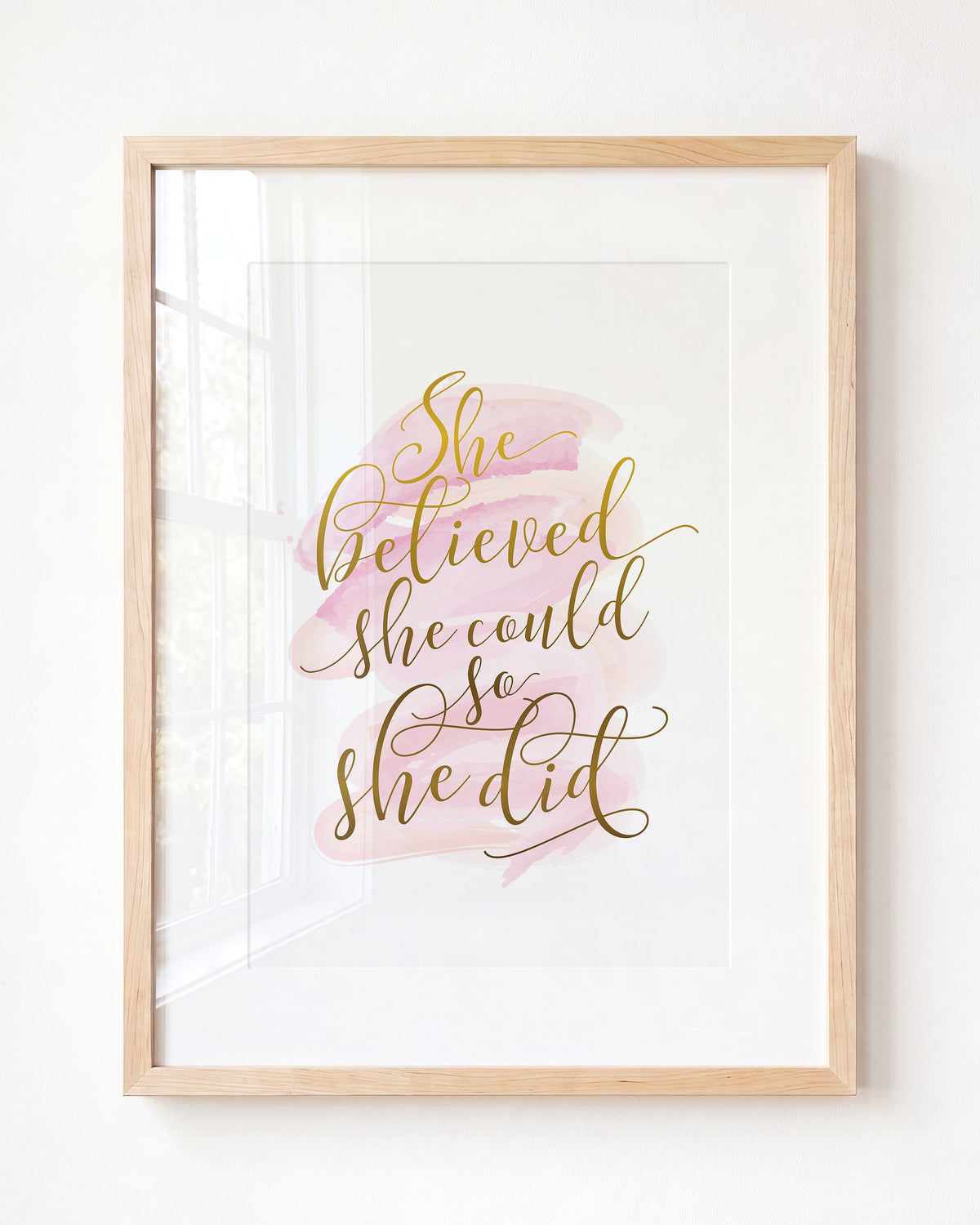 She Believed She Could - Framed Art