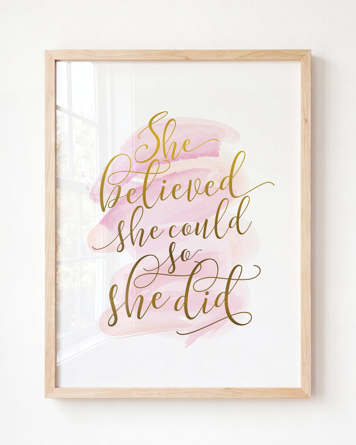 She Believed She Could – Framed