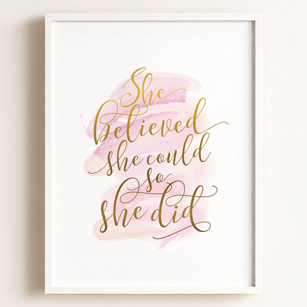 She Believed She Could