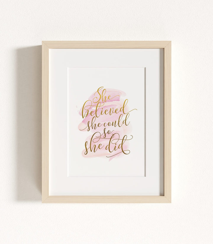 She Believed She Could