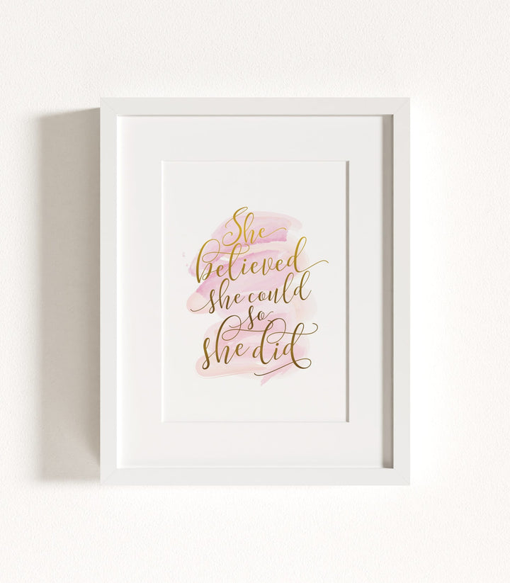 She Believed She Could