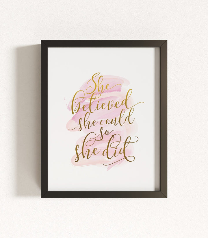 She Believed She Could