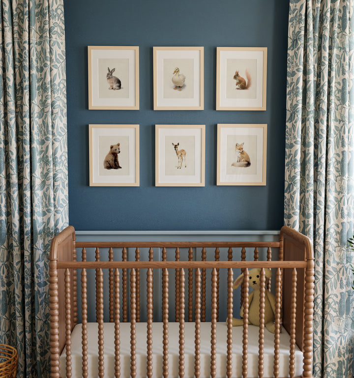Framed Storybook Animals - Woodland Animal Prints