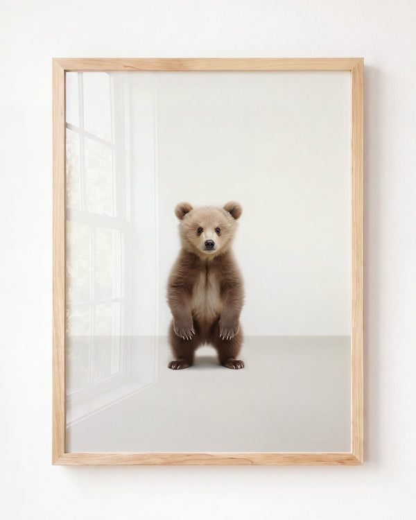 Studio Bear Art Print — Framed