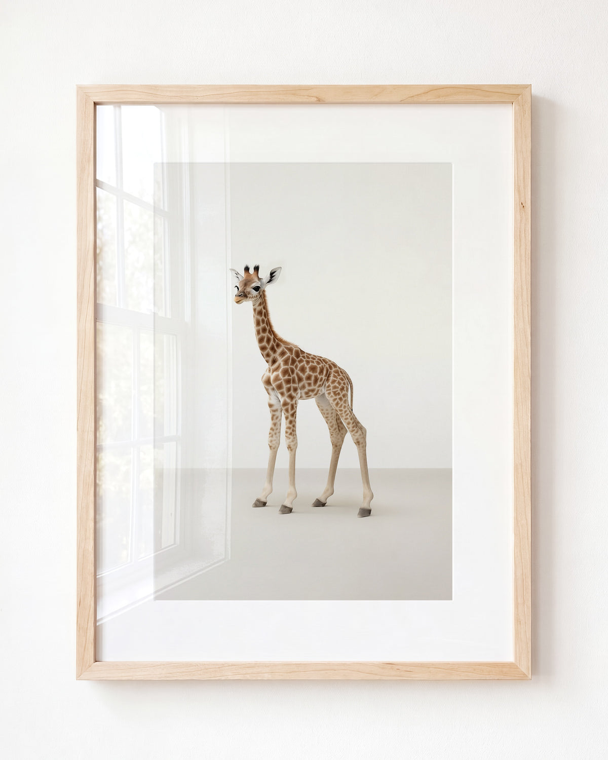 Studio Giraffe Art Print - Framed Art