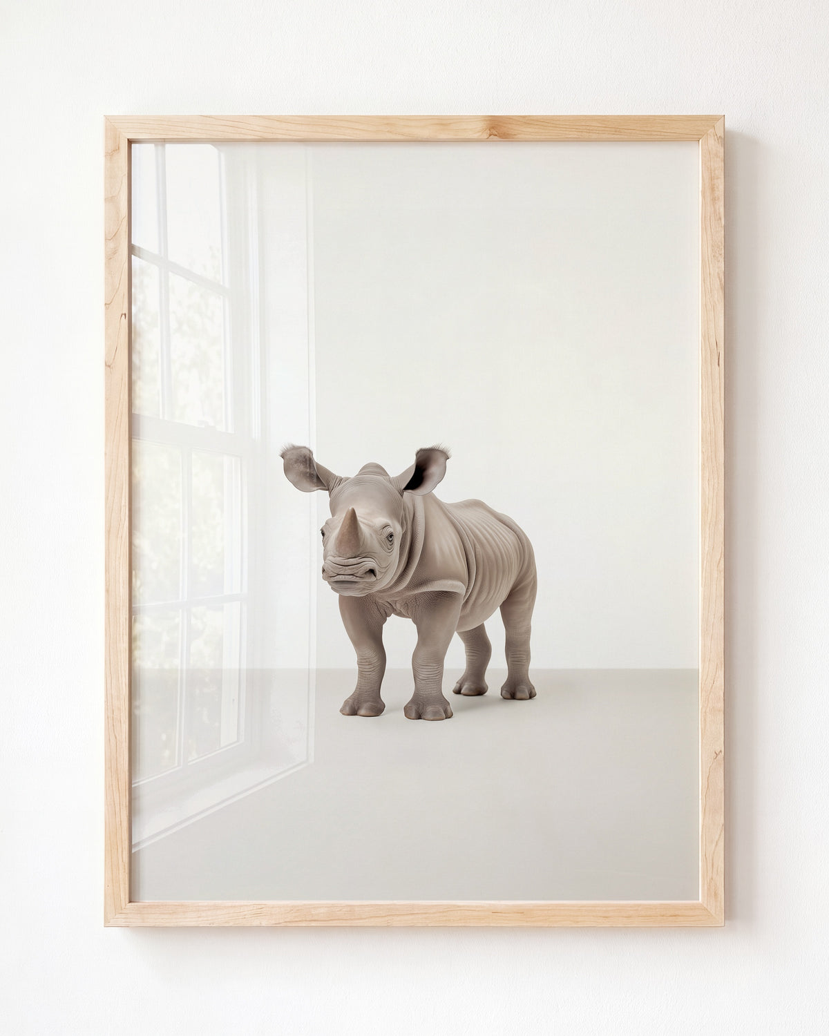 Studio Rhino Art Print - Framed Art