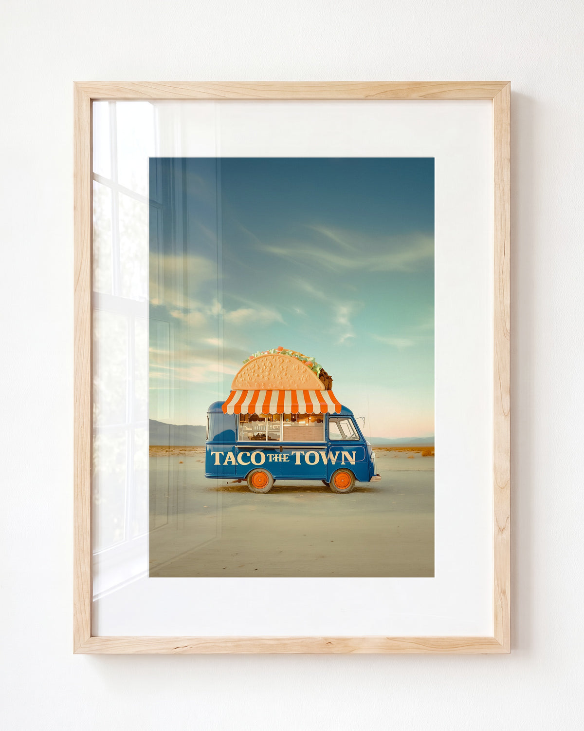 Taco the Town Food Truck Art — Framed