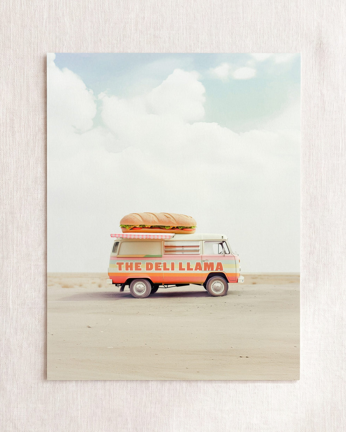 The Deli Llama Food Truck Art