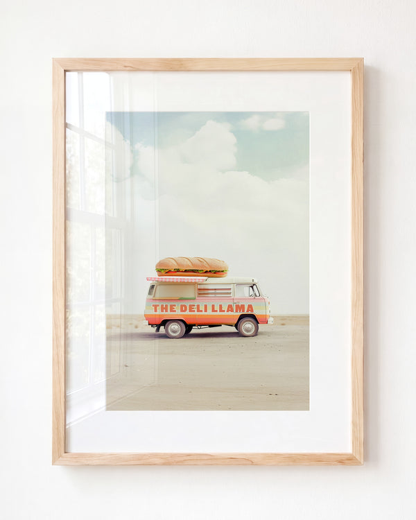 The Deli Llama Food Truck Art — Framed