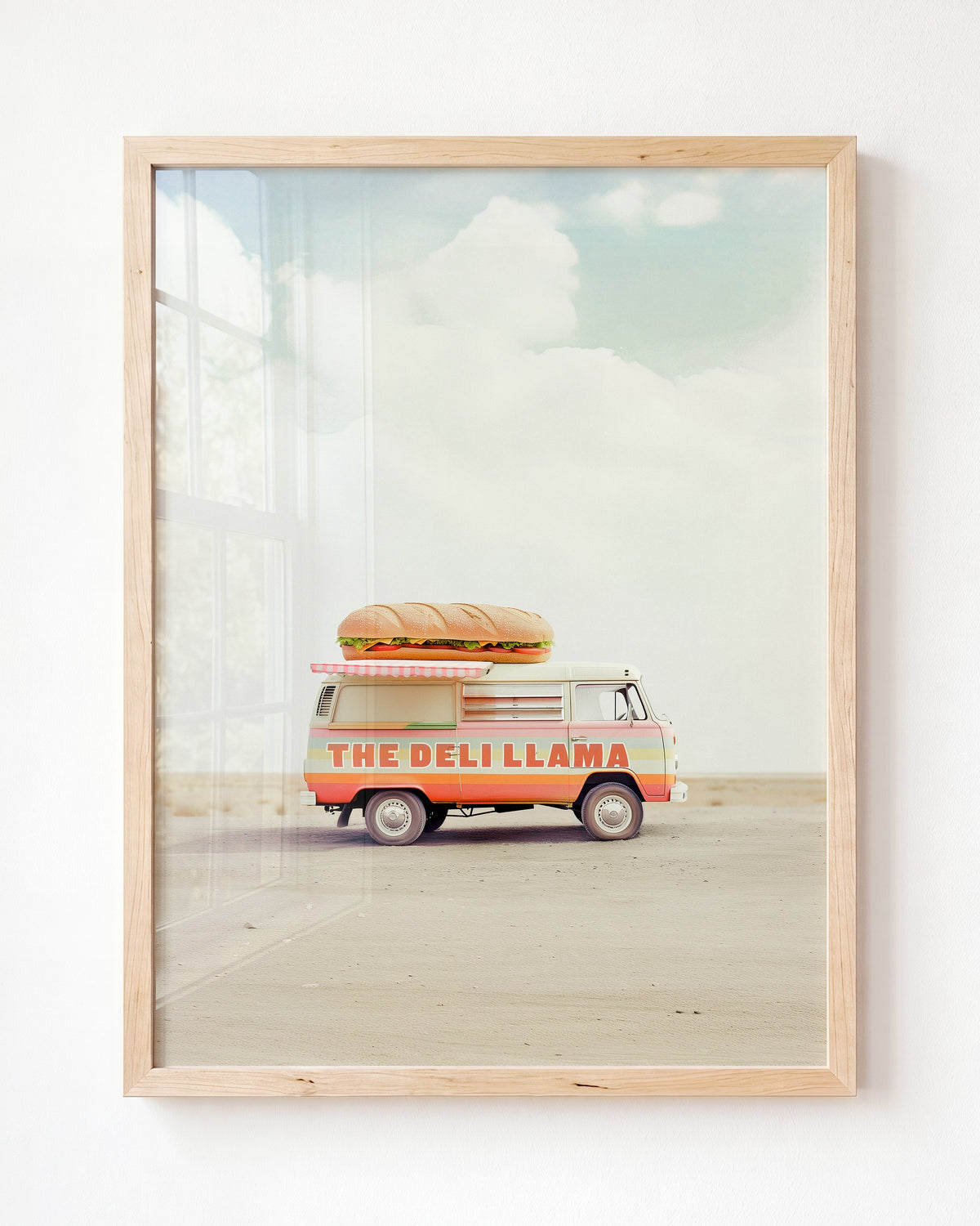 The Deli Llama Food Truck Art – Framed