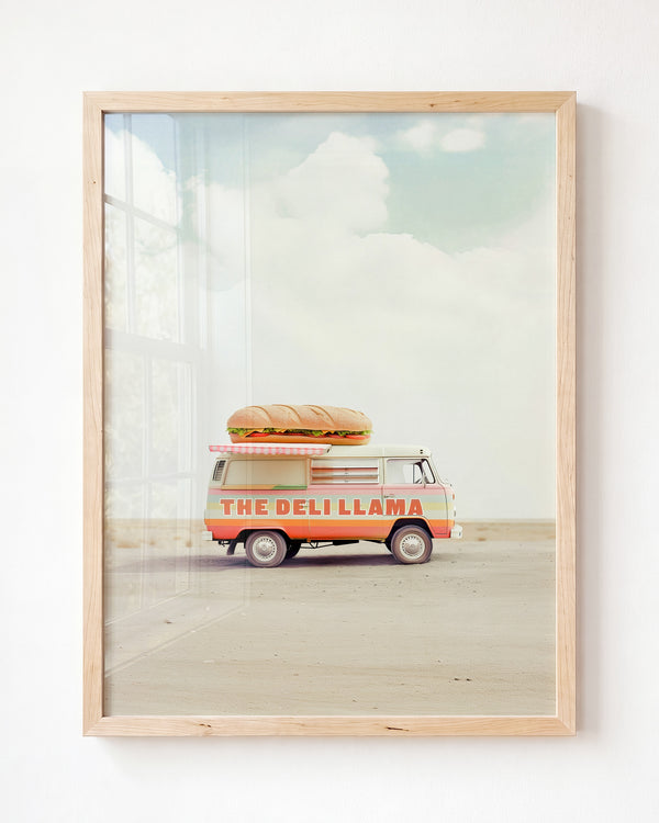 The Deli Llama Food Truck Art — Framed
