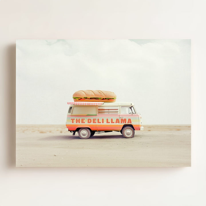 The Deli Llama Food Truck Art