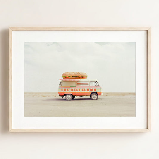 The Deli Llama Food Truck Art — Framed