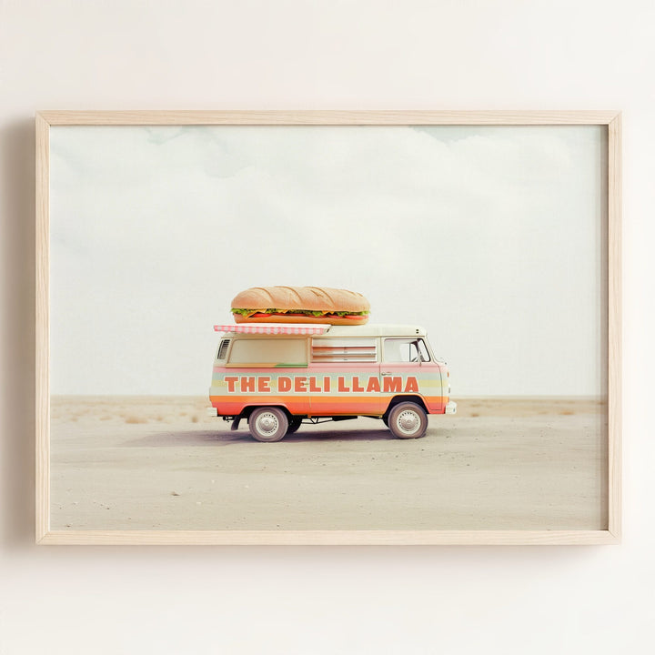 The Deli Llama Food Truck Art