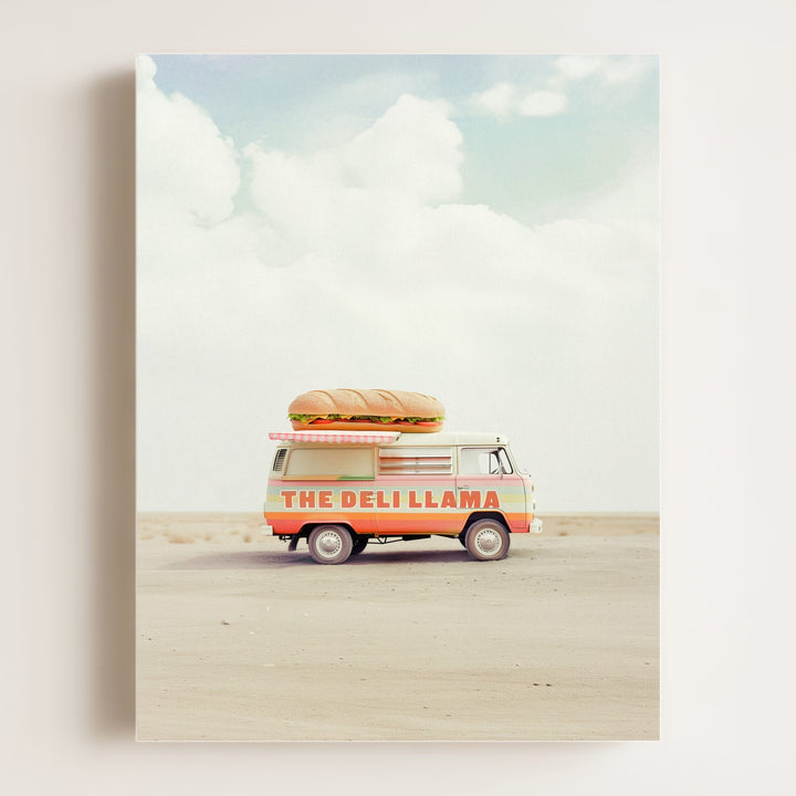 The Deli Llama Food Truck Art