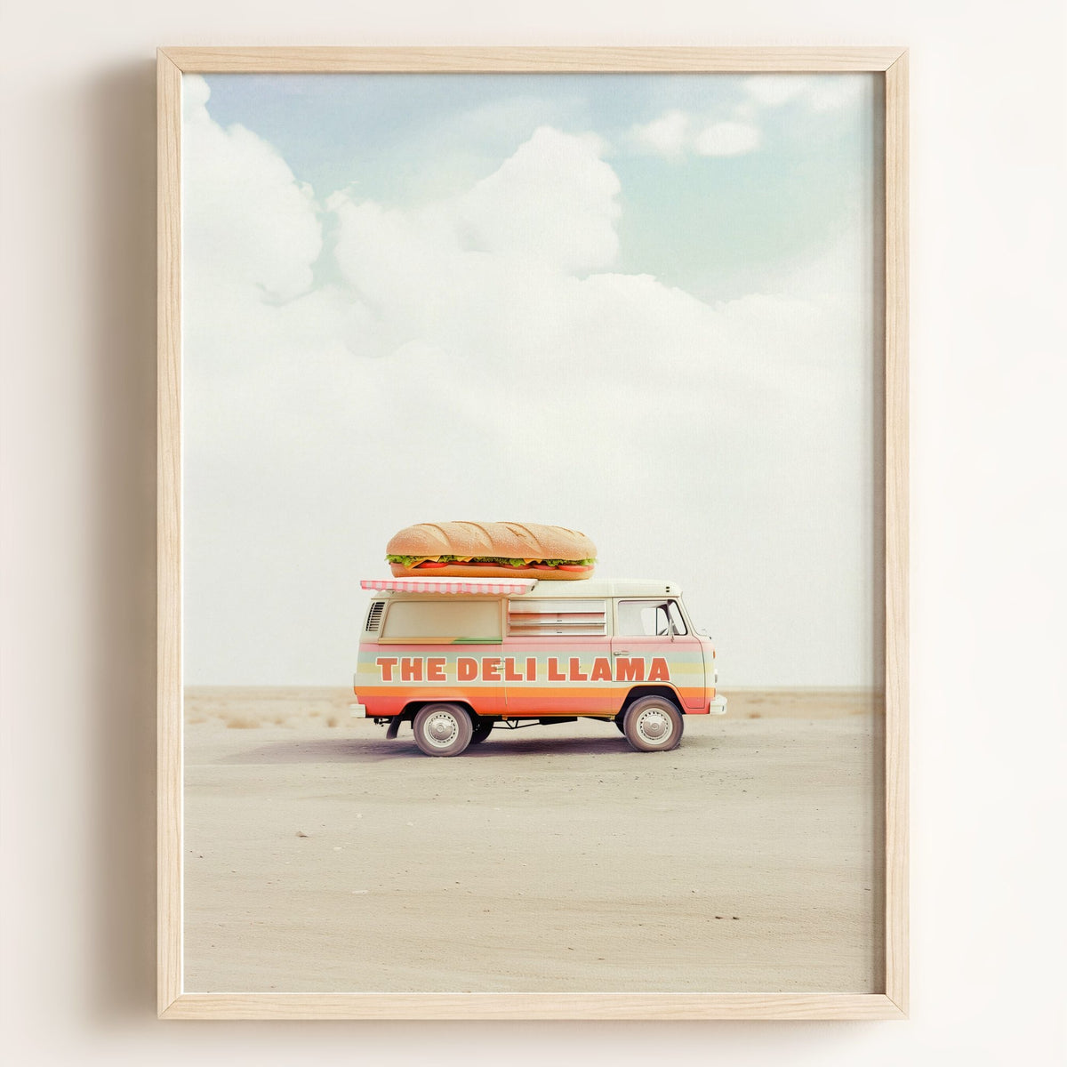 The Deli Llama Food Truck Art — Framed