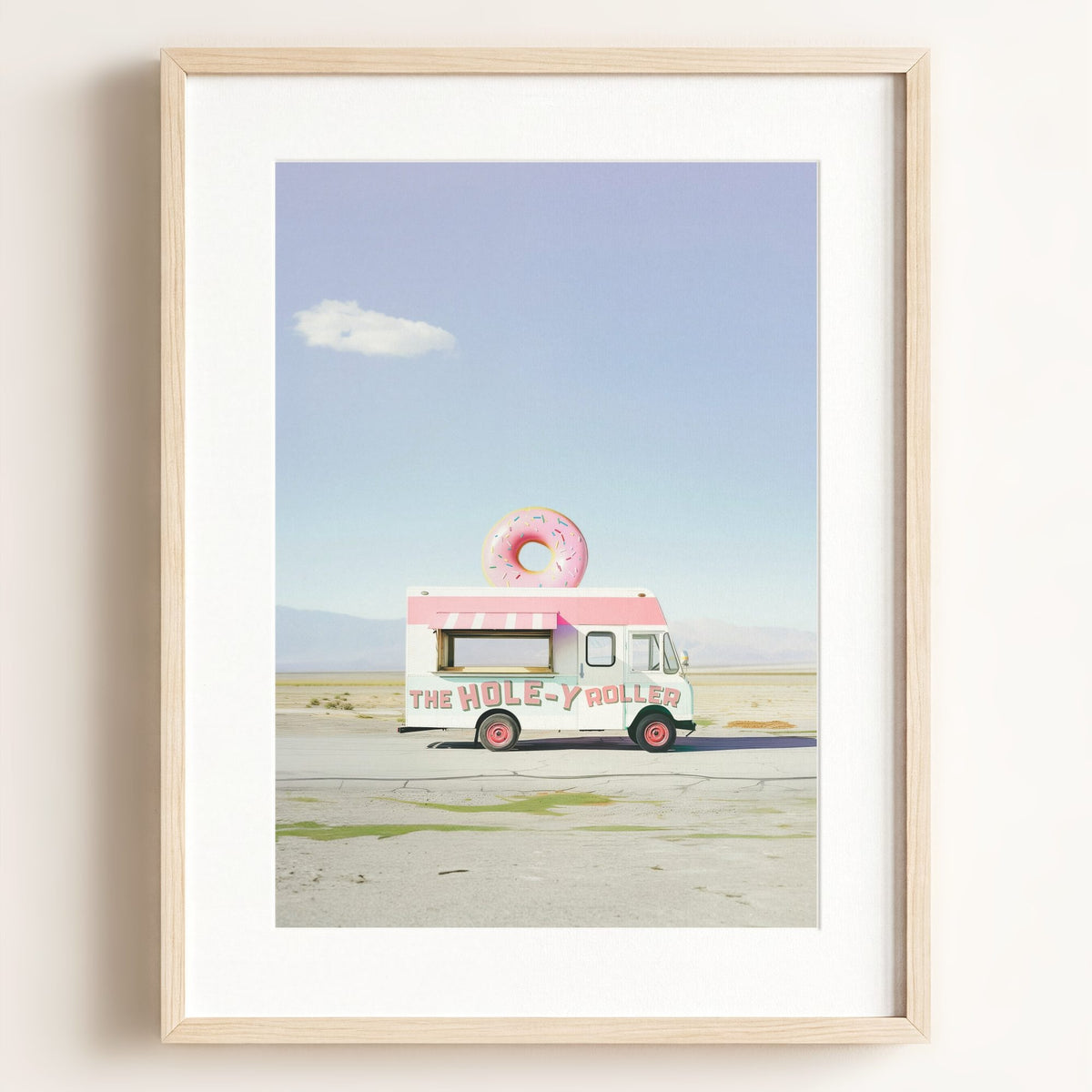The HOLE-y Roller Food Truck Art - Framed Art